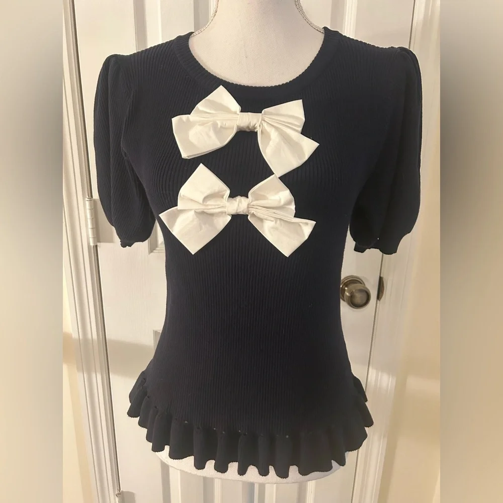 Voy Knit Top with Bow Embellishment NWOT! - Picture 12 of 12
